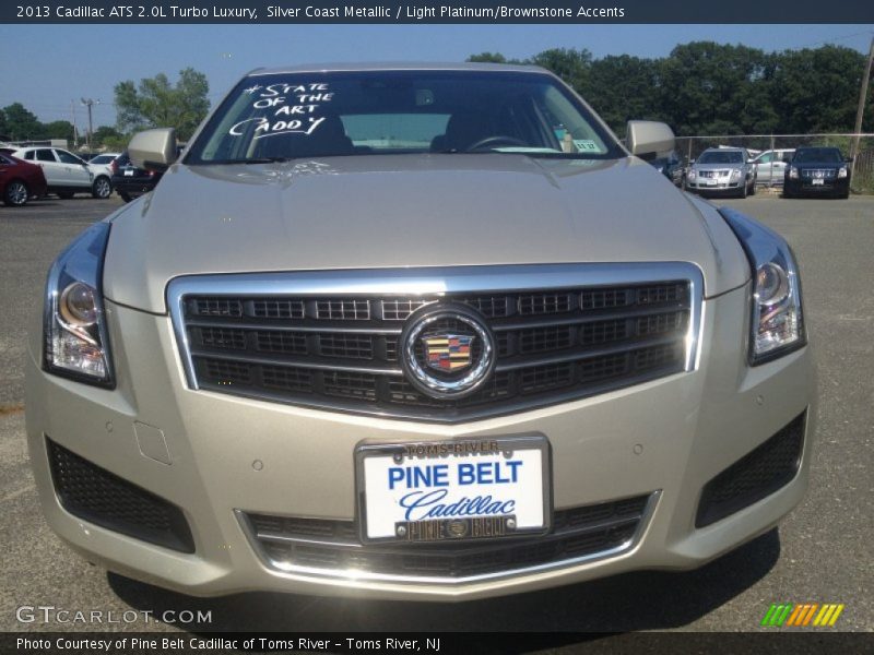 Silver Coast Metallic / Light Platinum/Brownstone Accents 2013 Cadillac ATS 2.0L Turbo Luxury