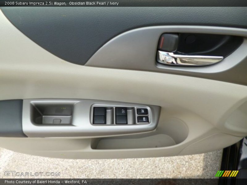 Obsidian Black Pearl / Ivory 2008 Subaru Impreza 2.5i Wagon