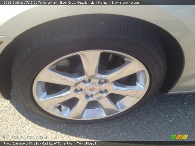 Silver Coast Metallic / Light Platinum/Brownstone Accents 2013 Cadillac ATS 2.0L Turbo Luxury