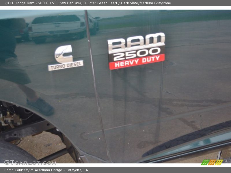 Hunter Green Pearl / Dark Slate/Medium Graystone 2011 Dodge Ram 2500 HD ST Crew Cab 4x4
