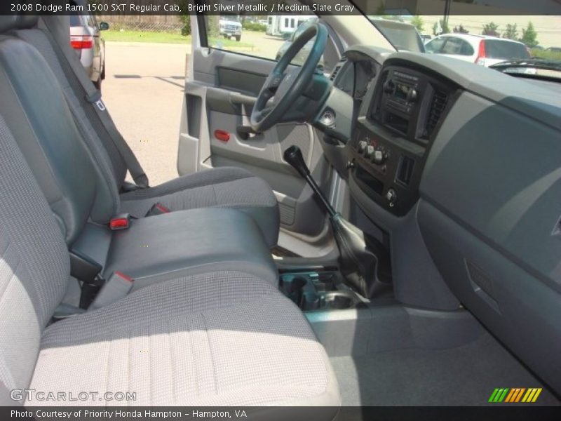 Bright Silver Metallic / Medium Slate Gray 2008 Dodge Ram 1500 SXT Regular Cab