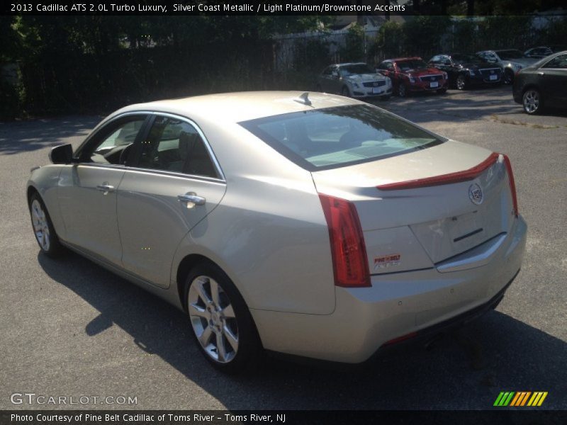 Silver Coast Metallic / Light Platinum/Brownstone Accents 2013 Cadillac ATS 2.0L Turbo Luxury