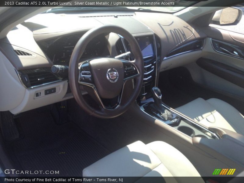 Silver Coast Metallic / Light Platinum/Brownstone Accents 2013 Cadillac ATS 2.0L Turbo Luxury