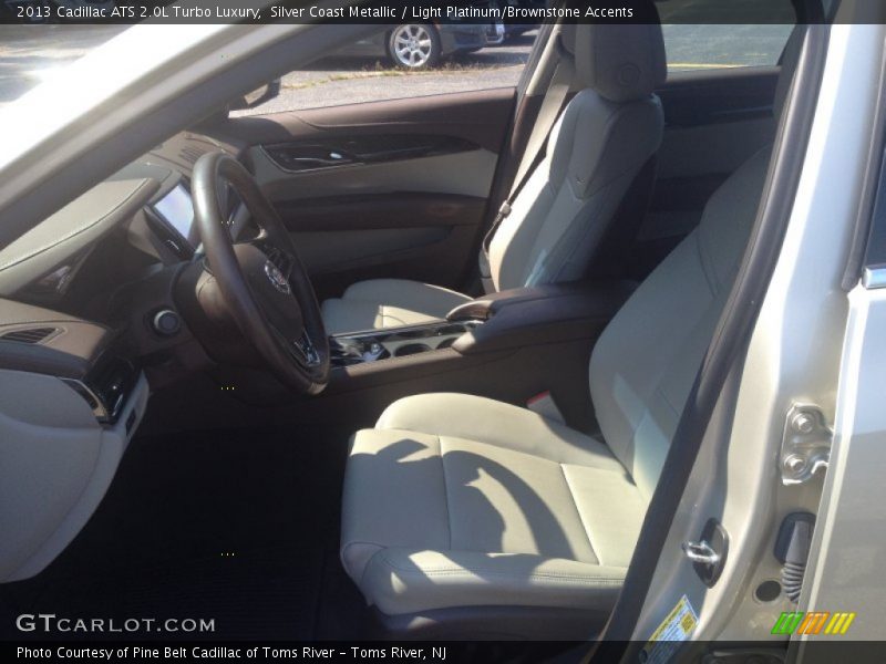 Silver Coast Metallic / Light Platinum/Brownstone Accents 2013 Cadillac ATS 2.0L Turbo Luxury