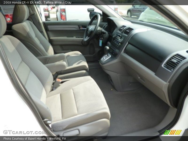 Taffeta White / Gray 2009 Honda CR-V EX 4WD