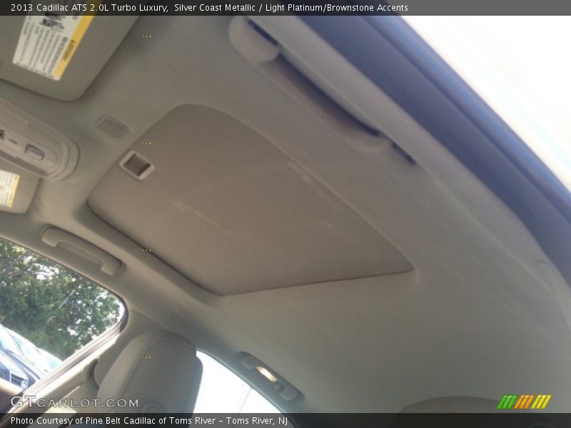 Silver Coast Metallic / Light Platinum/Brownstone Accents 2013 Cadillac ATS 2.0L Turbo Luxury
