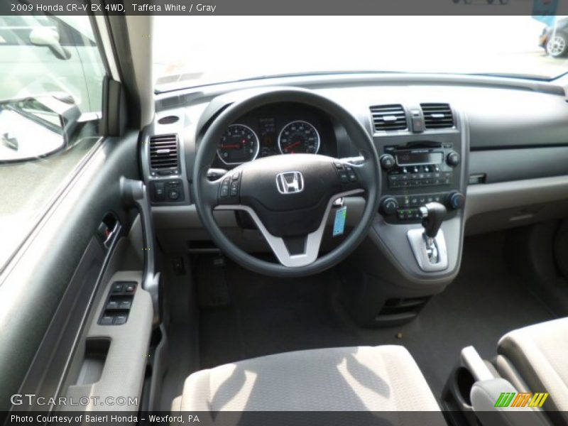 Taffeta White / Gray 2009 Honda CR-V EX 4WD