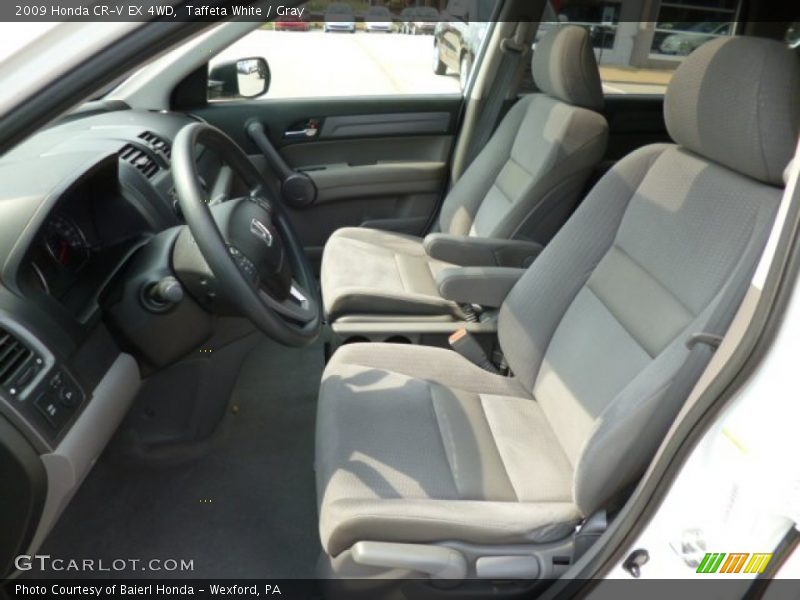 Taffeta White / Gray 2009 Honda CR-V EX 4WD
