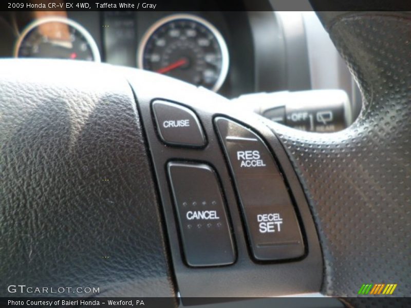 Taffeta White / Gray 2009 Honda CR-V EX 4WD