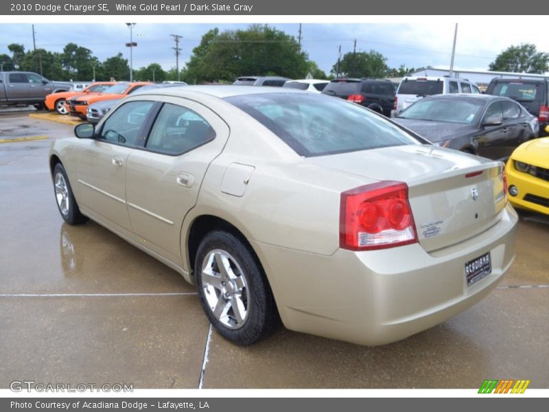 White Gold Pearl / Dark Slate Gray 2010 Dodge Charger SE