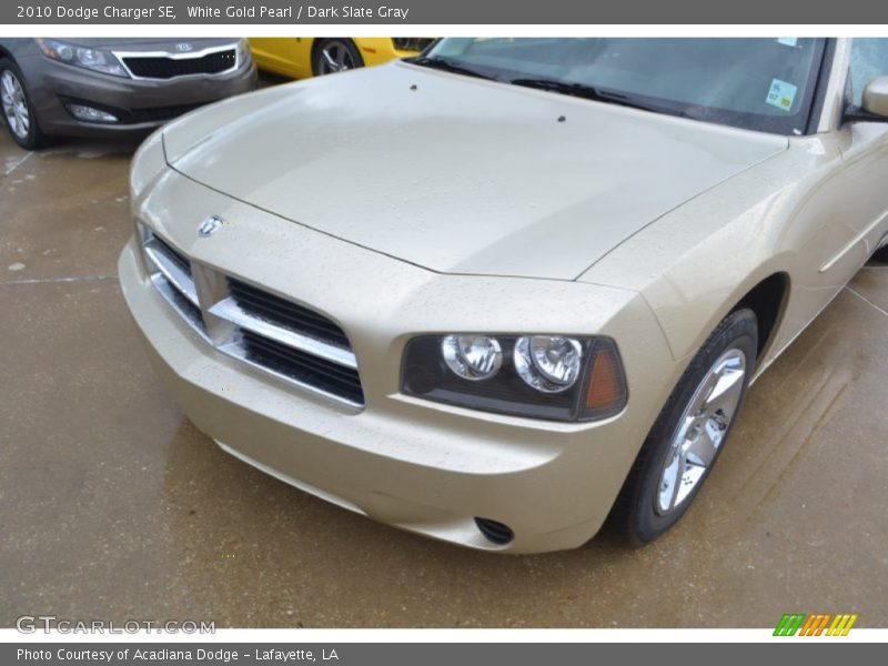 White Gold Pearl / Dark Slate Gray 2010 Dodge Charger SE