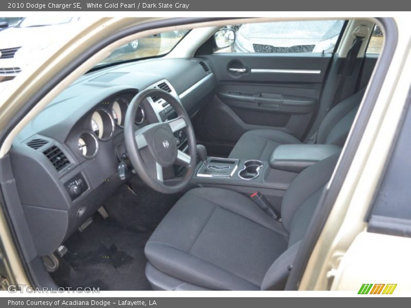 White Gold Pearl / Dark Slate Gray 2010 Dodge Charger SE