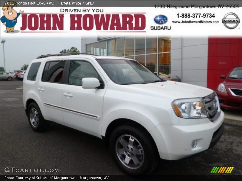 Taffeta White / Gray 2011 Honda Pilot EX-L 4WD