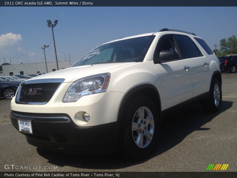 Summit White / Ebony 2011 GMC Acadia SLE AWD