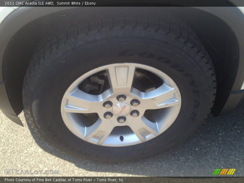 Summit White / Ebony 2011 GMC Acadia SLE AWD