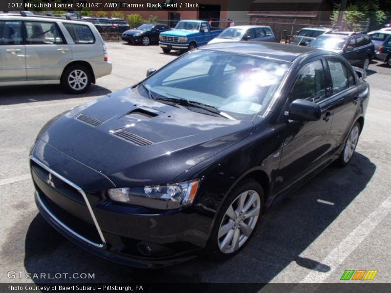 Tarmac Black Pearl / Black 2012 Mitsubishi Lancer RALLIART AWD