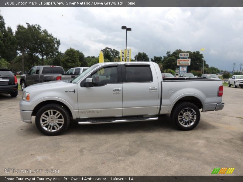 Silver Metallic / Dove Grey/Black Piping 2008 Lincoln Mark LT SuperCrew