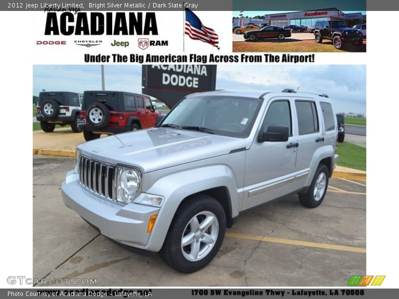 Bright Silver Metallic / Dark Slate Gray 2012 Jeep Liberty Limited