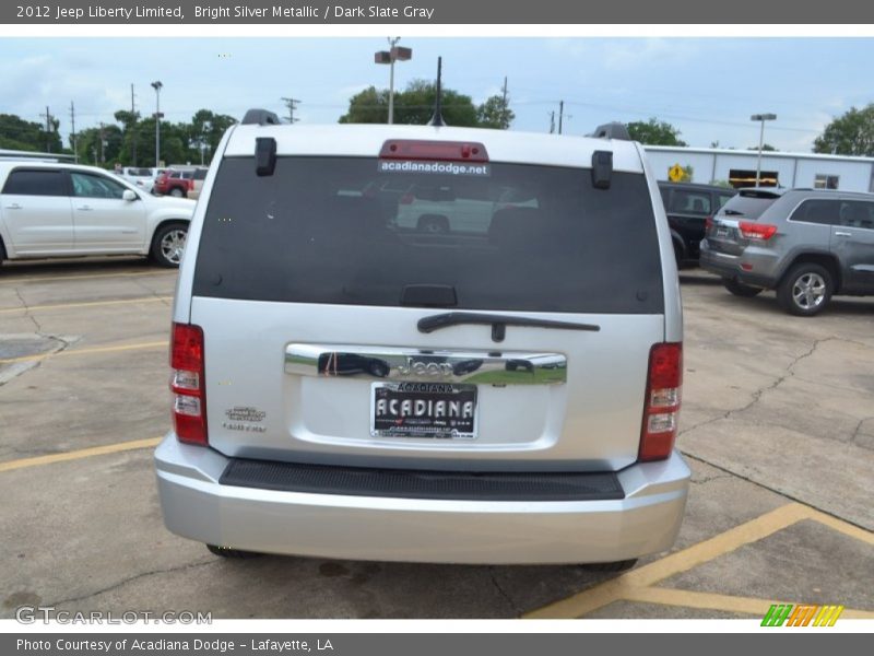 Bright Silver Metallic / Dark Slate Gray 2012 Jeep Liberty Limited