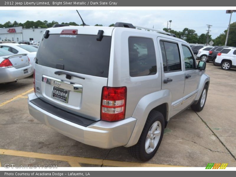 Bright Silver Metallic / Dark Slate Gray 2012 Jeep Liberty Limited