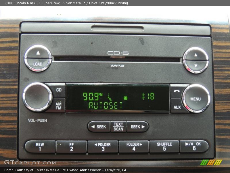 Audio System of 2008 Mark LT SuperCrew
