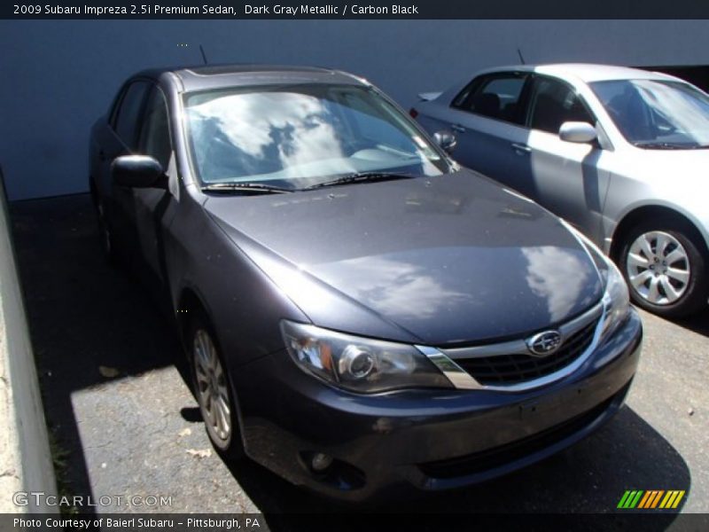 Dark Gray Metallic / Carbon Black 2009 Subaru Impreza 2.5i Premium Sedan