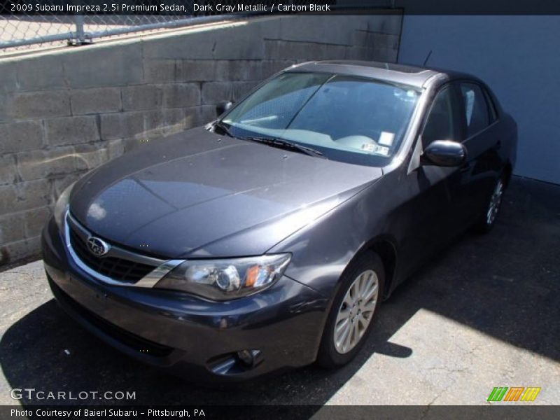 Dark Gray Metallic / Carbon Black 2009 Subaru Impreza 2.5i Premium Sedan