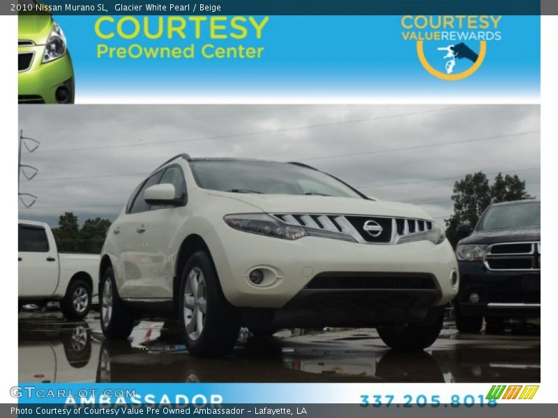 Glacier White Pearl / Beige 2010 Nissan Murano SL