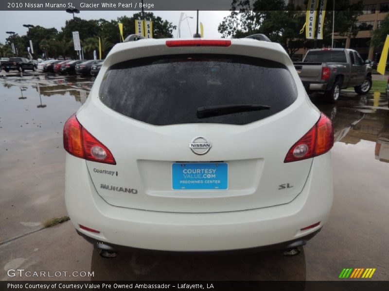 Glacier White Pearl / Beige 2010 Nissan Murano SL