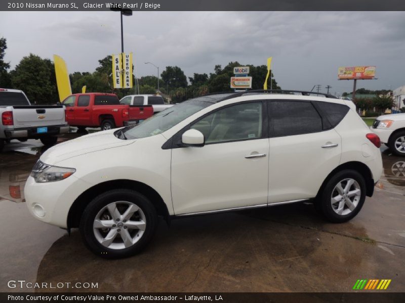 Glacier White Pearl / Beige 2010 Nissan Murano SL