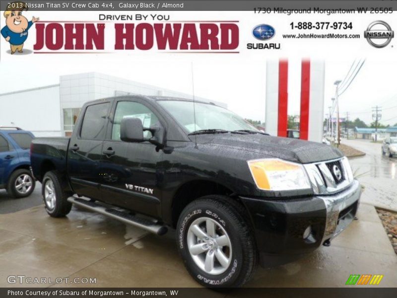 Galaxy Black / Almond 2013 Nissan Titan SV Crew Cab 4x4