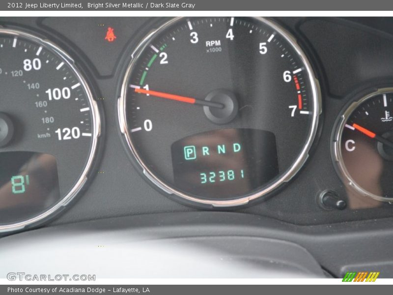 Bright Silver Metallic / Dark Slate Gray 2012 Jeep Liberty Limited