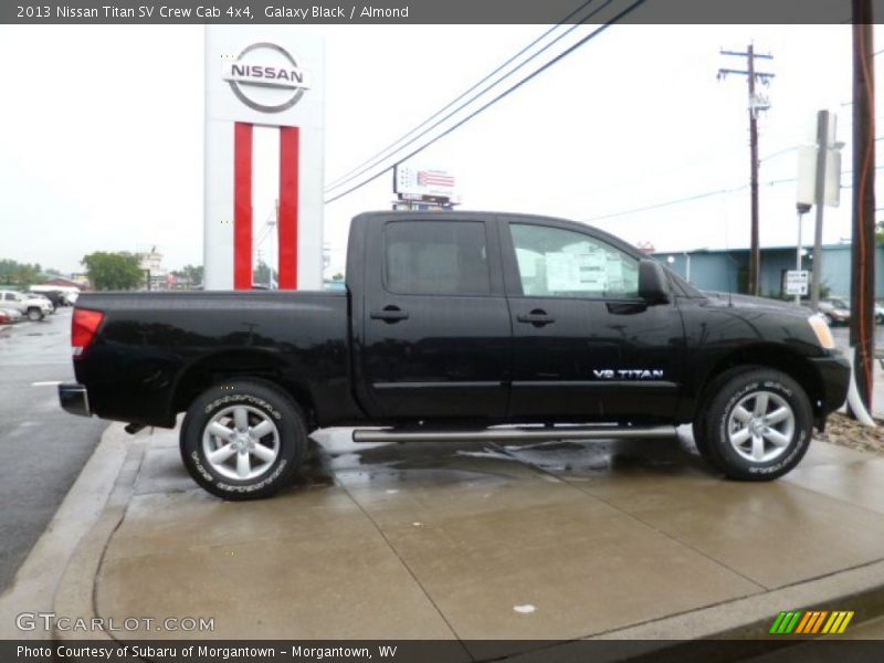 Galaxy Black / Almond 2013 Nissan Titan SV Crew Cab 4x4