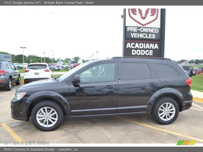 Brilliant Black Crystal Pearl / Black 2013 Dodge Journey SXT