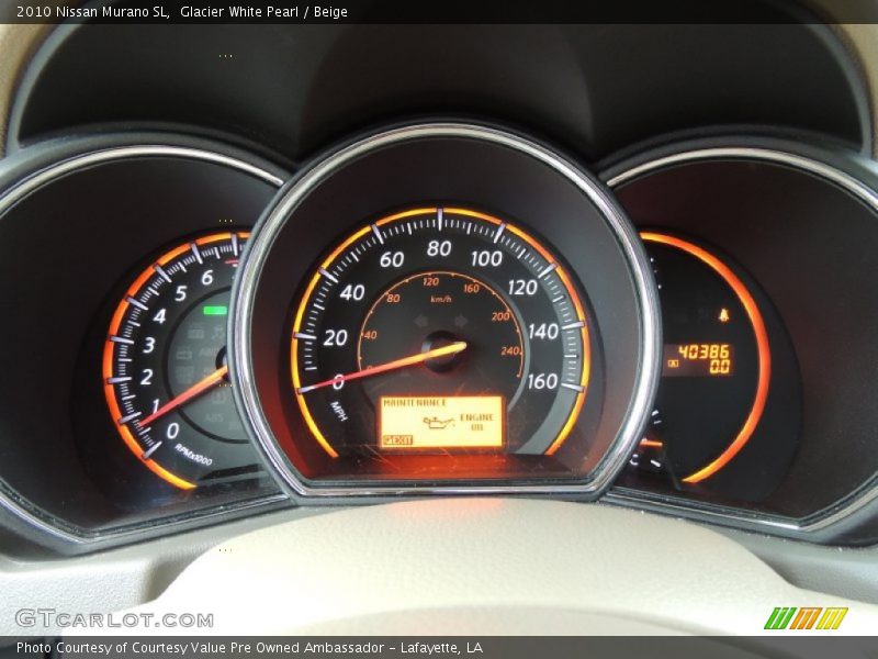 Glacier White Pearl / Beige 2010 Nissan Murano SL