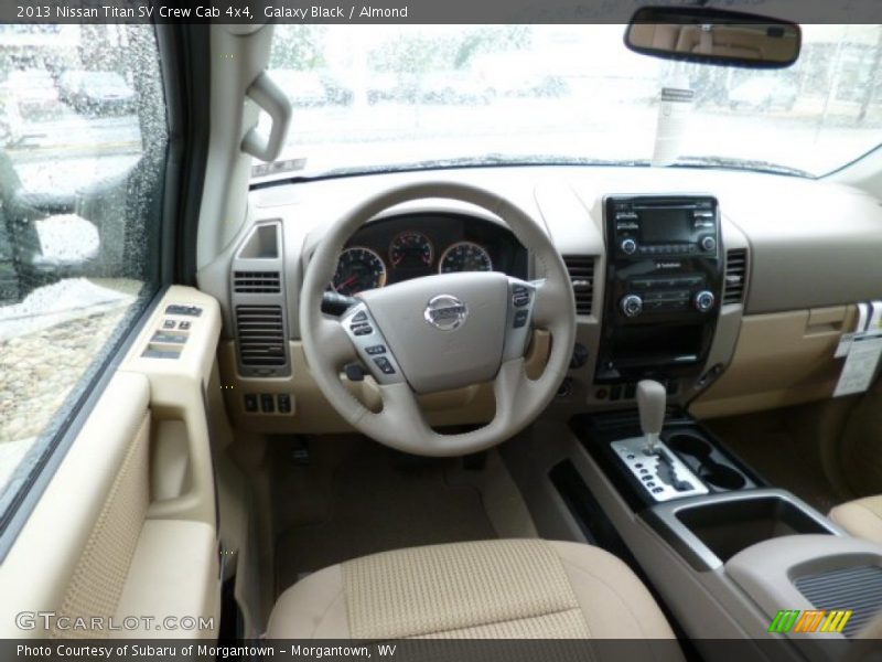 Galaxy Black / Almond 2013 Nissan Titan SV Crew Cab 4x4