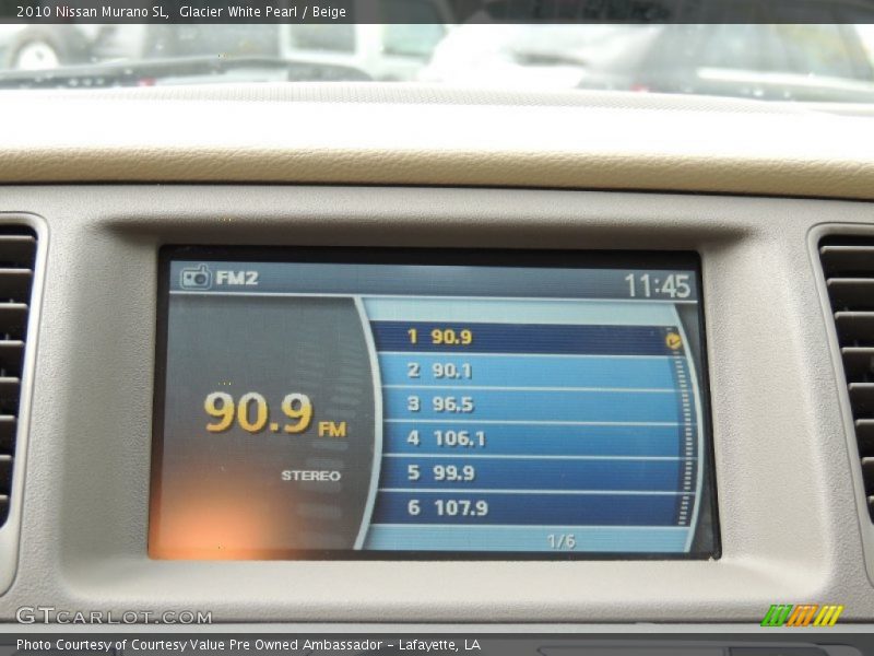 Glacier White Pearl / Beige 2010 Nissan Murano SL