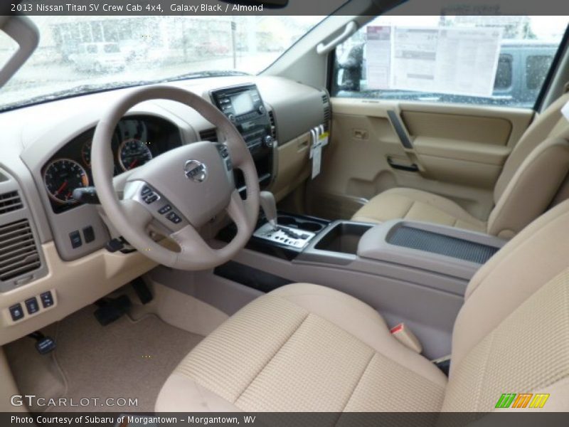 Galaxy Black / Almond 2013 Nissan Titan SV Crew Cab 4x4