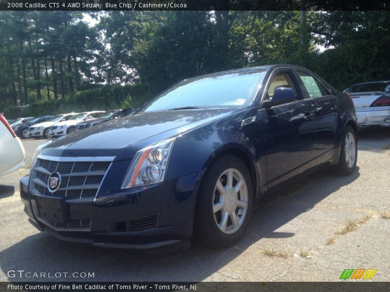 Blue Chip / Cashmere/Cocoa 2008 Cadillac CTS 4 AWD Sedan