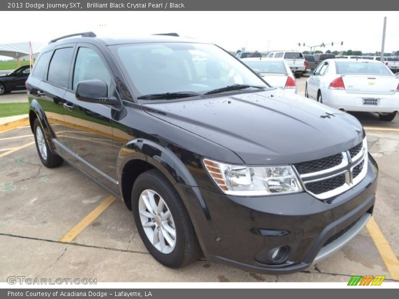 Brilliant Black Crystal Pearl / Black 2013 Dodge Journey SXT