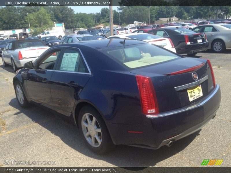 Blue Chip / Cashmere/Cocoa 2008 Cadillac CTS 4 AWD Sedan