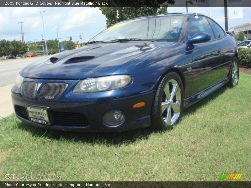 Midnight Blue Metallic / Black 2005 Pontiac GTO Coupe