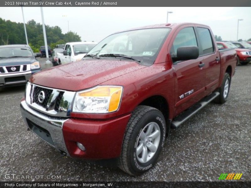 Cayenne Red / Almond 2013 Nissan Titan SV Crew Cab 4x4