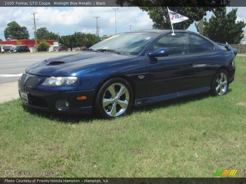 Midnight Blue Metallic / Black 2005 Pontiac GTO Coupe