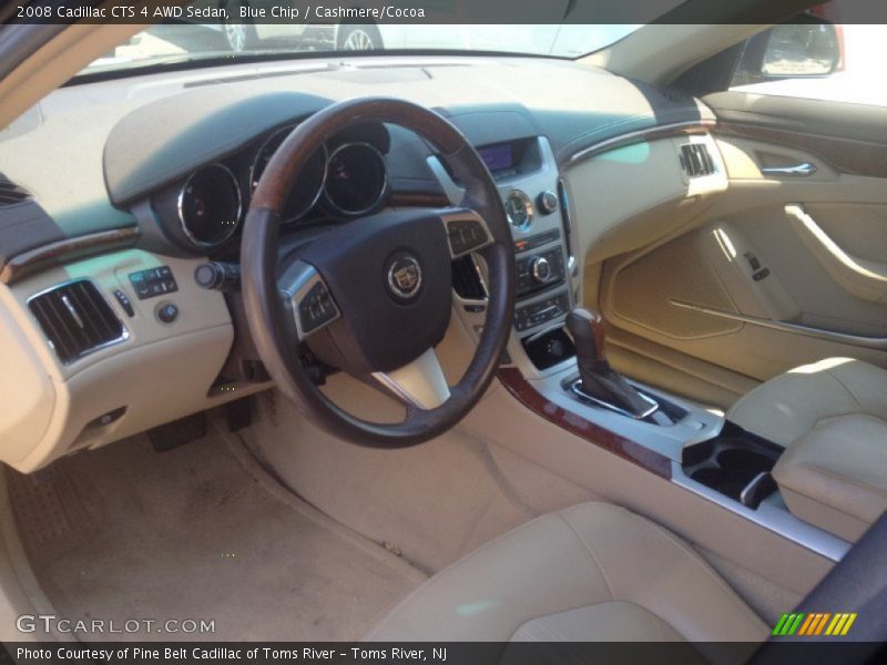 Blue Chip / Cashmere/Cocoa 2008 Cadillac CTS 4 AWD Sedan