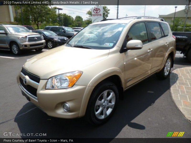 Sandy Beach Metallic / Sand Beige 2010 Toyota RAV4 Limited 4WD