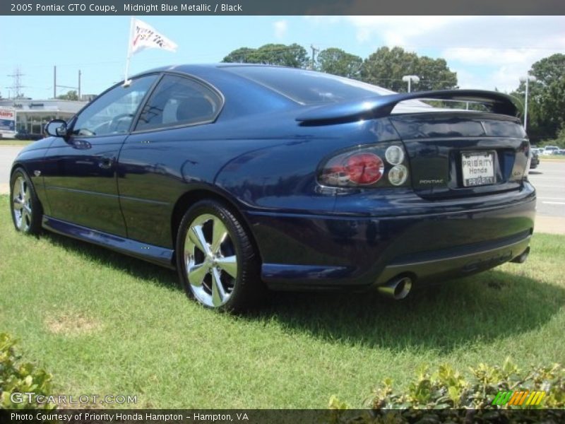 Midnight Blue Metallic / Black 2005 Pontiac GTO Coupe