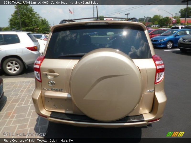 Sandy Beach Metallic / Sand Beige 2010 Toyota RAV4 Limited 4WD
