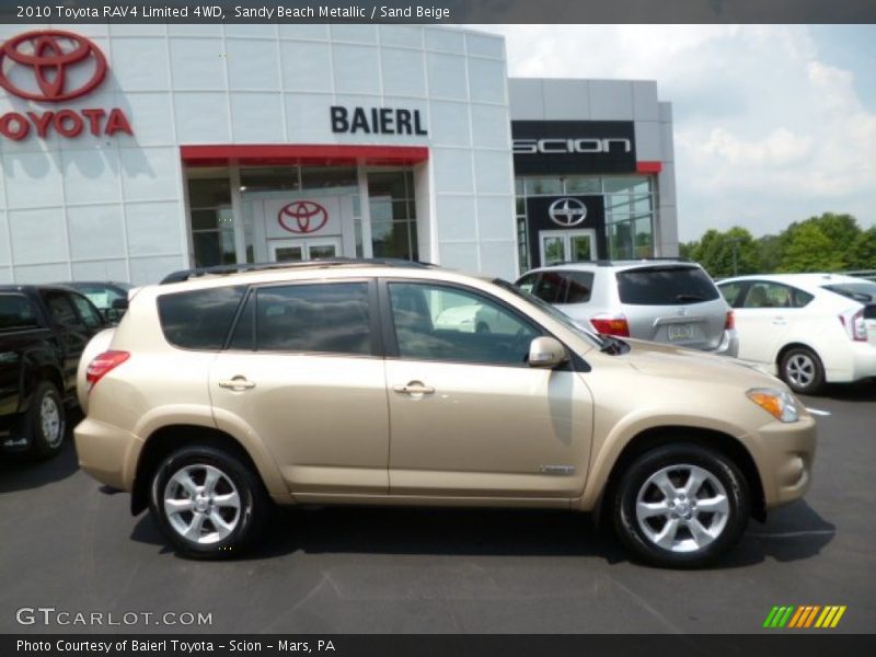 Sandy Beach Metallic / Sand Beige 2010 Toyota RAV4 Limited 4WD