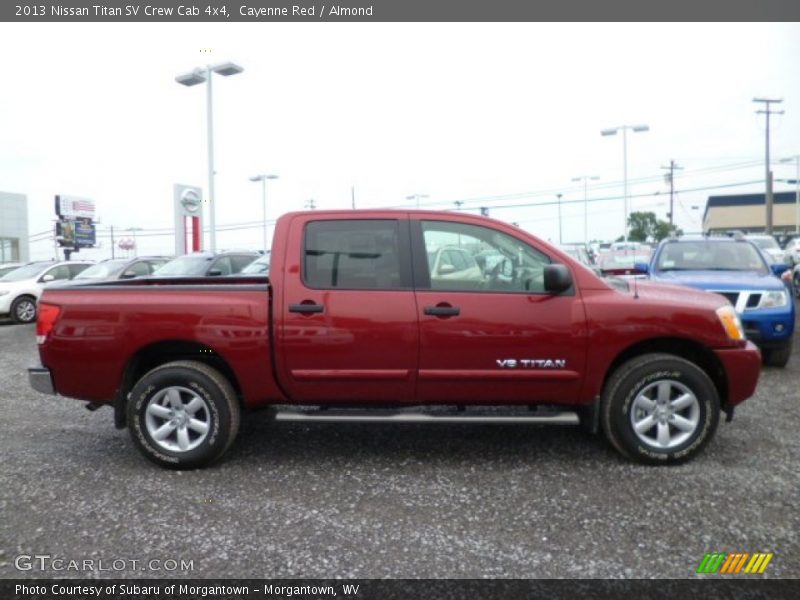 Cayenne Red / Almond 2013 Nissan Titan SV Crew Cab 4x4
